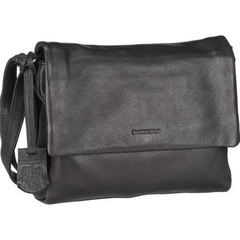 Zwarte leren crossbody tas 